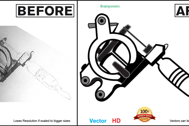 I will convert your image into a vector line drawing in 6 hours