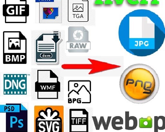 I will convert your image to jpeg, png, or webp