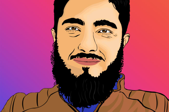 I will convert your photo to a detailed vector cartoon within a half day
