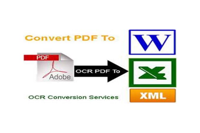 I will convert your scan document to text document using ocr software