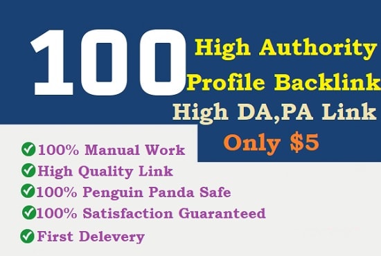 I will create 100 angela paul profile backlinks