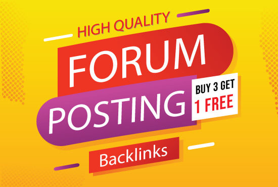 I will create 100 forum posting dofollow SEO backlinks link building