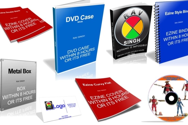 I will create 2D,3D ebook cover, cd,dvd,software box,business card