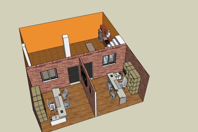 I will create a 3d model on sketchup