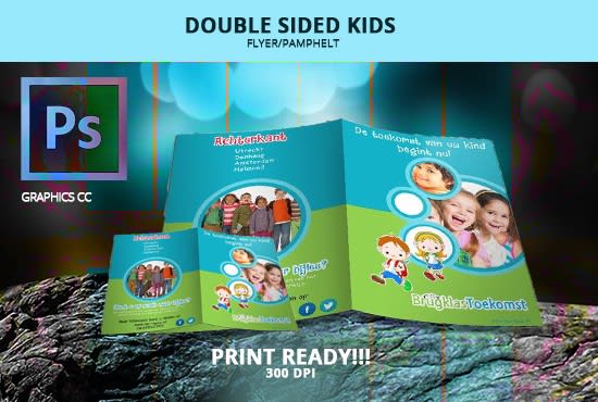 I will create a brochure, trifold, and pamphlet for kids