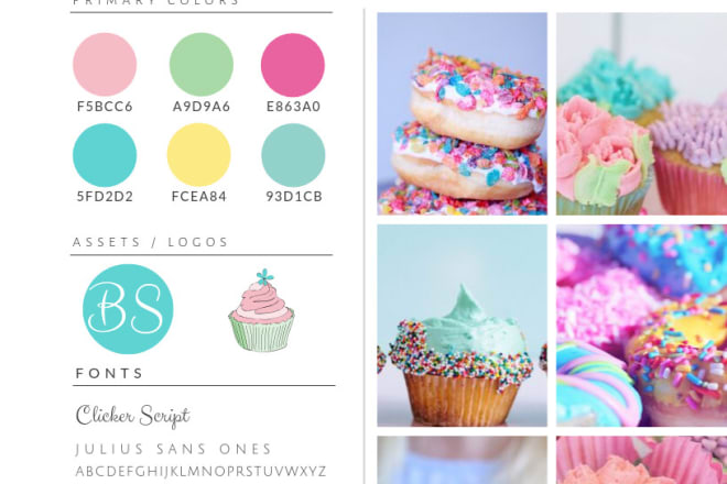 I will create a canva brand board for you