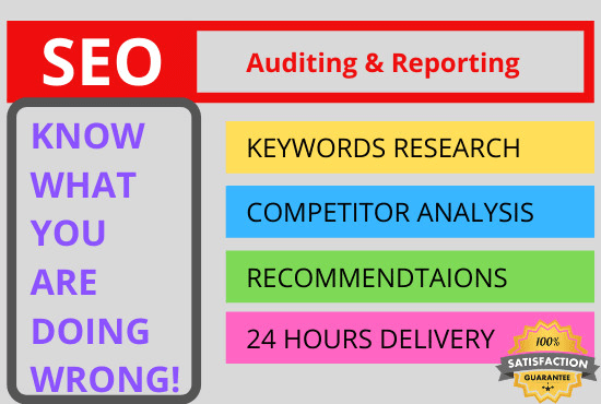 I will create a complete audit and SEO report of your website
