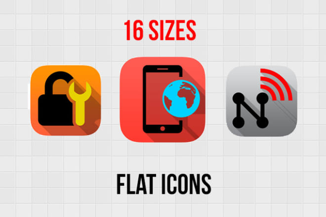 I will create a cool flat icon