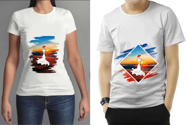 I will create a custom t shirt design within 24 hours