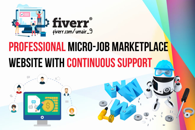 I will create a fully working micro job marketplace website