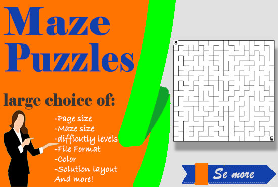 I will create a maze puzzle activity book interior for you