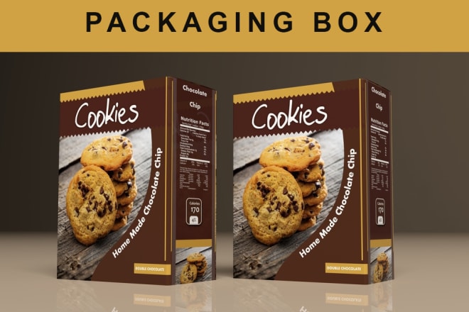 I will create a pixel perfect packaging box design