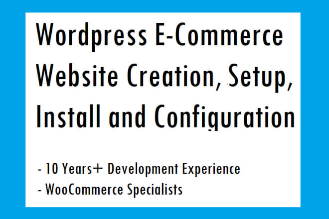 I will create a premium ecommerce wordpress woocommerce site