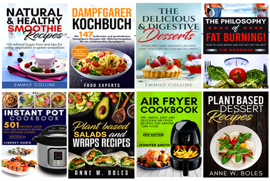 I will create a professional recipes cover and cookbook cover