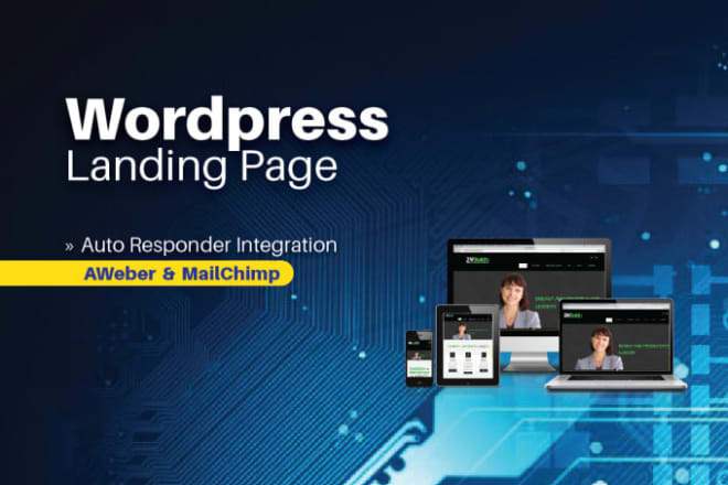 I will create a responsive wordpress landing page for your business