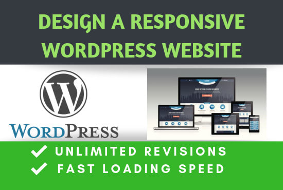 I will create a responsive wordpress website design