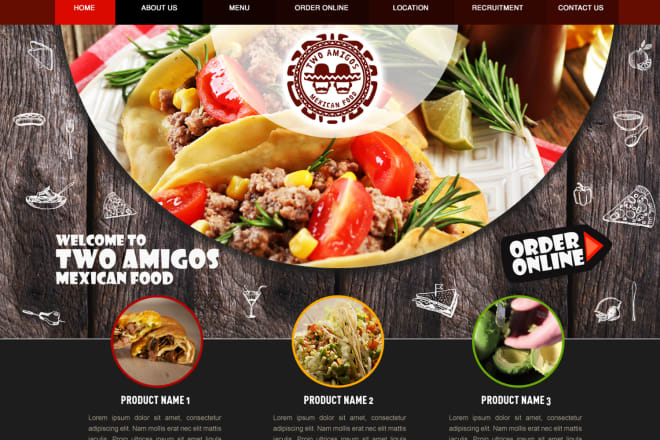 I will create a restaurant website with online food order system