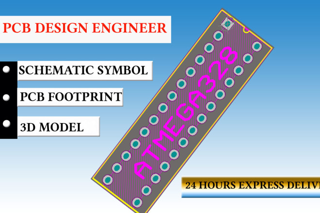 I will create a schematic symbol and pcb footprint using altium