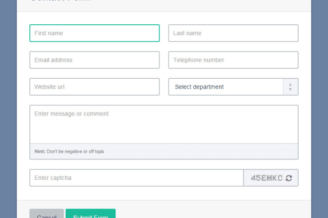 I will create a simple web form that sends data to your email