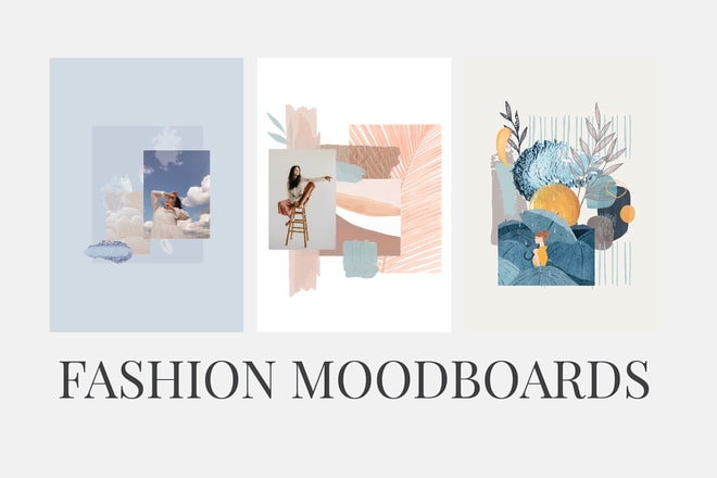 I will create a stunning fashion mood board for you