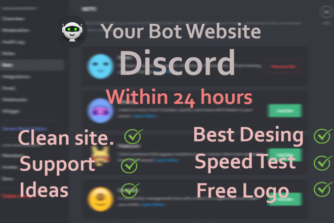 I will create a website for your discord bot