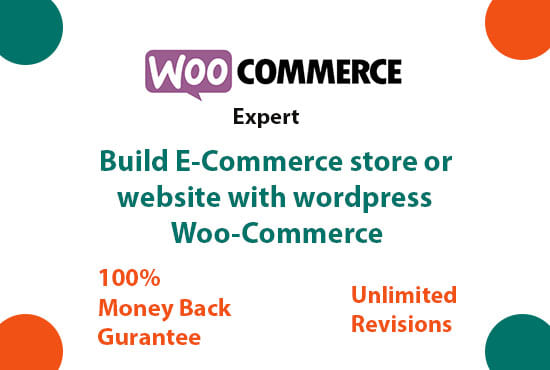 I will create a wordpress ecommerce website using woocommerce