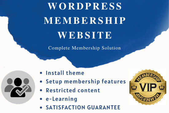 I will create a wordpress membership website or subscription website