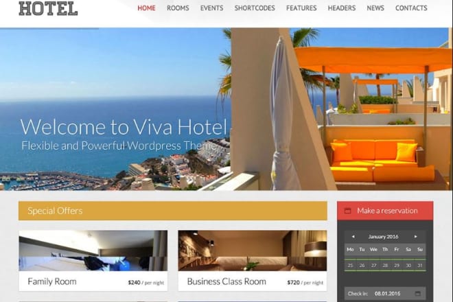 I will create airbnb, hotel, estate website