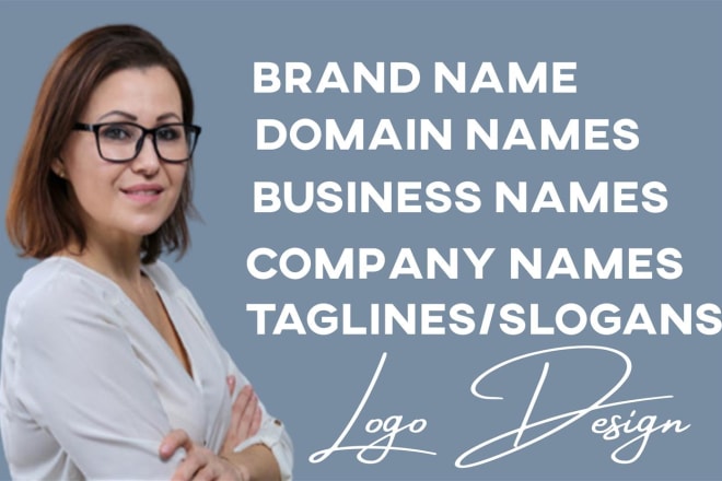 I will create amazing business, brand, or company name with slogans and logo design