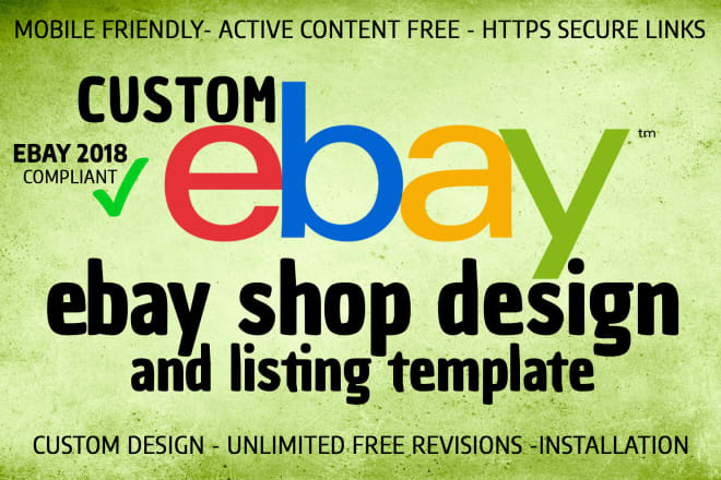 I will create amazing ebay store template
