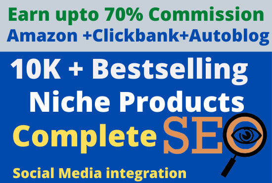 I will create amazon affiliate website with best selling products