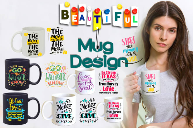 I will create an awesome custom mug design just 3 hours