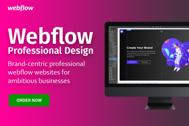 I will create an awesome webflow website
