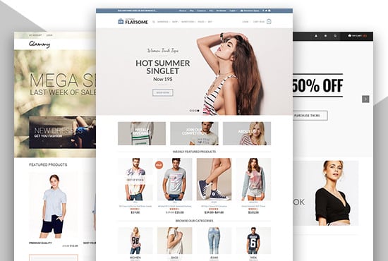 I will create an ecommerce website, online store, online webshop