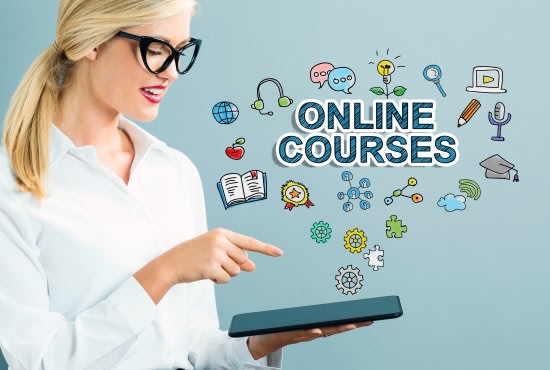 I will create an online course for you using your content