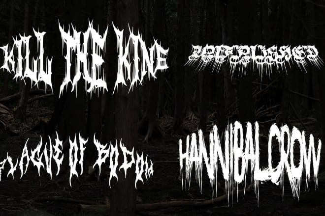 I will create an original death metal logo for your band