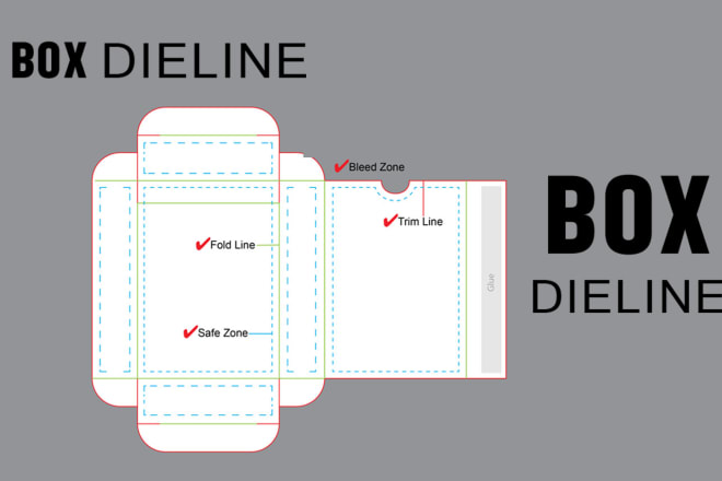 I will create any box dieline template for design and die cut line