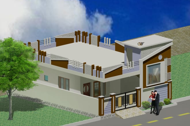 I will create architectural 2d floor plan