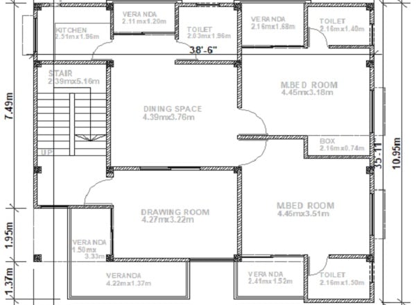 I will create architectural 2d floor plan in auto cad