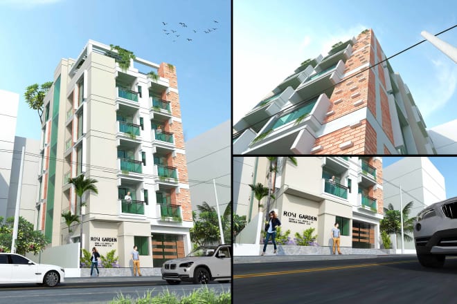 I will create architectural 3d model and rendering exterior project