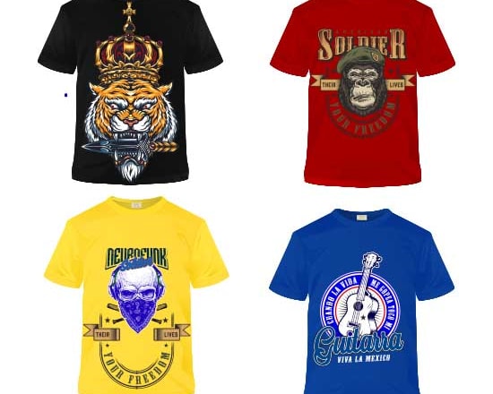 I will create attractive and custom graphic t shirt design