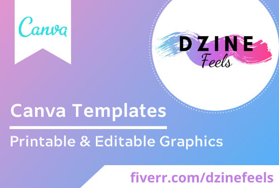I will create attractive and editable canva templates
