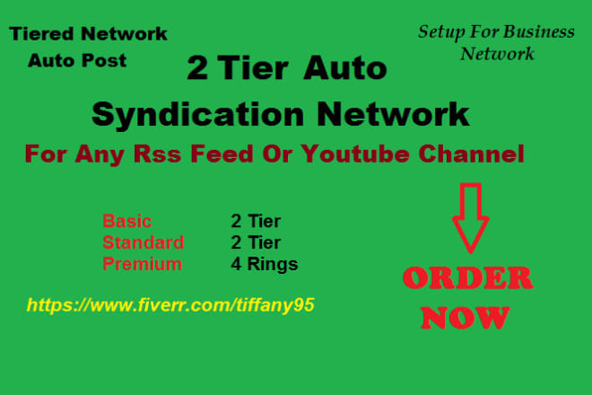 I will create auto syndication network for any rss feed and youtube