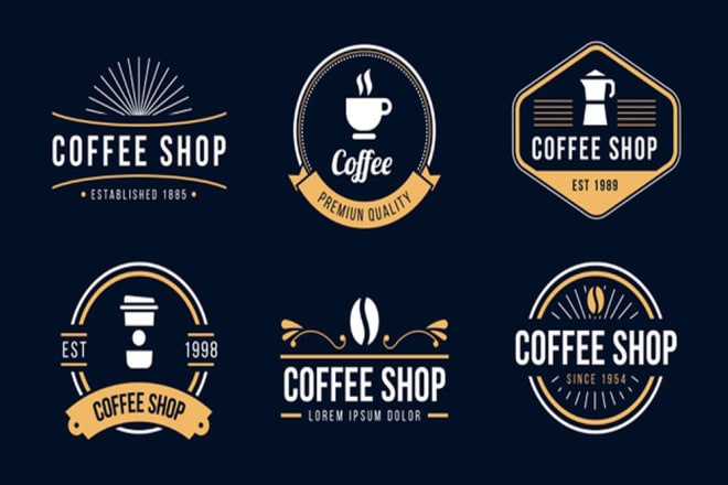 I will create beautiful and best coffee shop retro logo for you