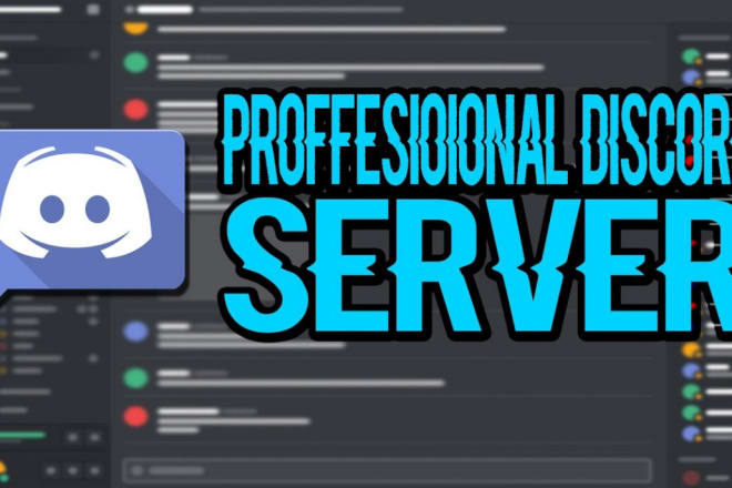 I will create best professional discord server for you