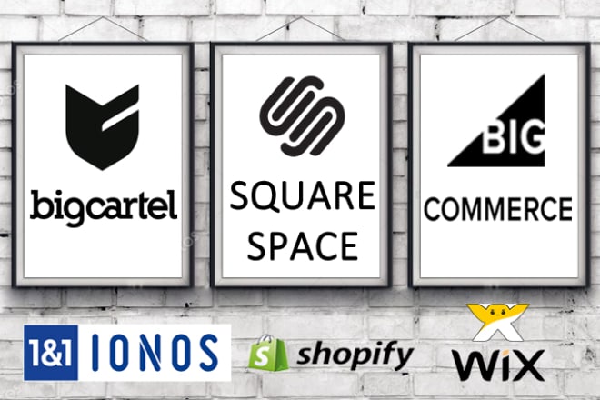 I will create bigcartel ionos bigcommerce squarespace websites