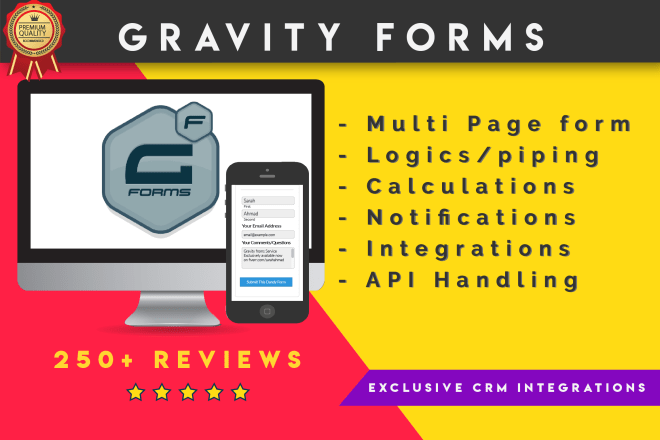 I will create complex responsive gravity forms and pdfs output