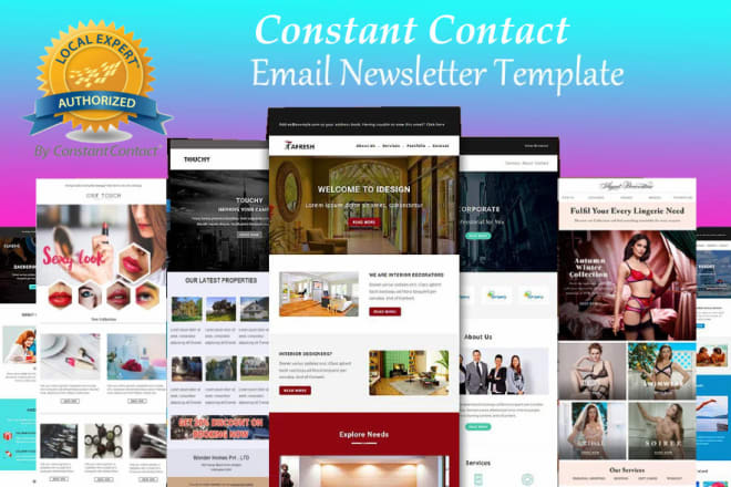 I will create constant contact email template constant contact newsletter template