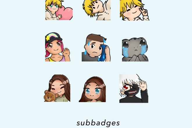 I will create custom emotes for twitch or youtube