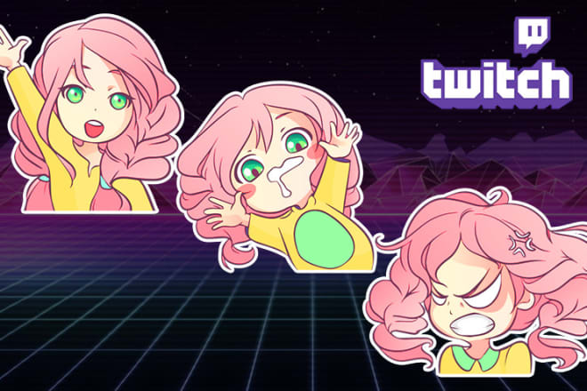 I will create cute custom emotes for twitch or discord